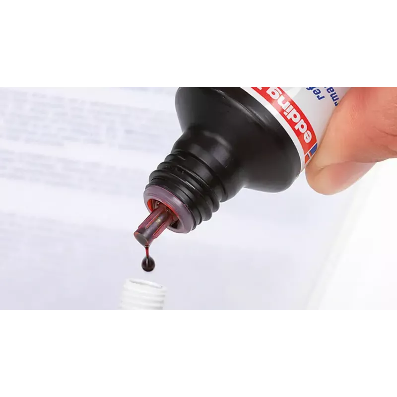 Tinta de recarga para rotulador Edding T-25, tinta roja, 30 ml, unidad