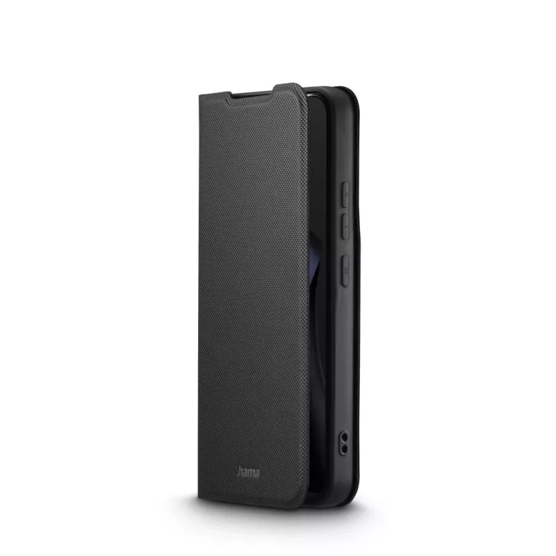 Funda tipo folio para móvil HAMA Daily Protect para Xiaomi 15T Pro — compatible con pantallas de 17,4 cm (6,83 inch), negra, 2 compartimentos para tarjetas, soporte de mesa