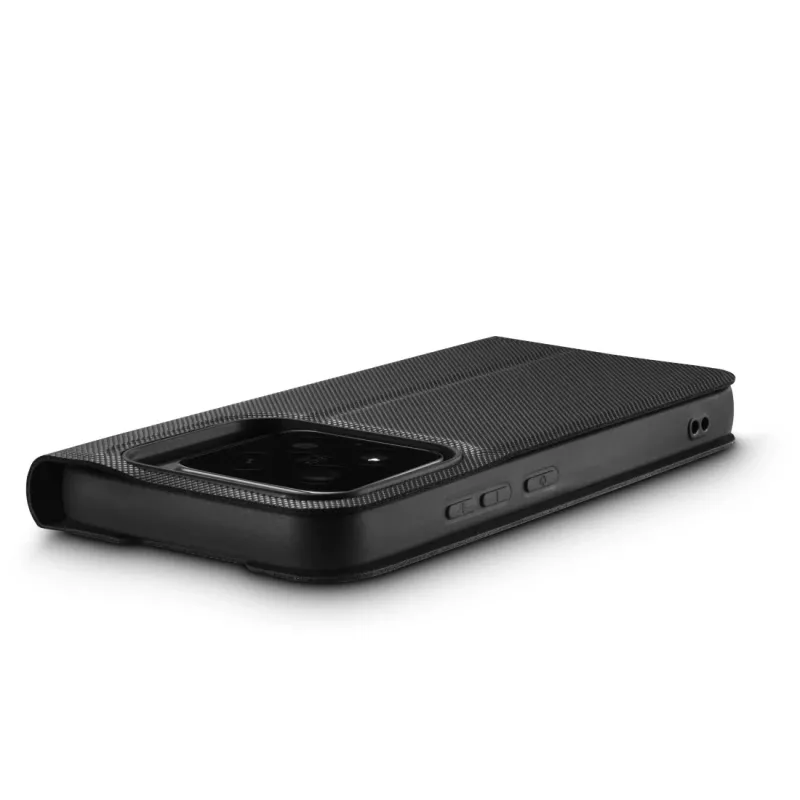 Funda tipo folio para móvil HAMA Daily Protect para Xiaomi 15T Pro — compatible con pantallas de 17,4 cm (6,83 inch), negra, 2 compartimentos para tarjetas, soporte de mesa