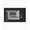 Microondas con grill integrable Exquisit EMW20.1 G — 20 l, 800 W, negro, manejo por botones y mando giratorio, pantalla integrada