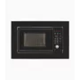 Microondas con grill integrable Exquisit EMW20.1 G — 20 l, 800 W, negro, manejo por botones y mando giratorio, pantalla integrada