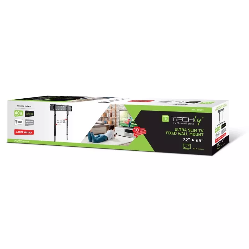 Techly ICA-PLB 734F Soporte de pared para TV 165,1 cm (65