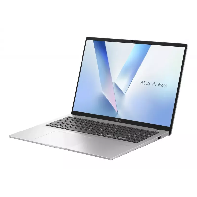 Portátil ASUS Vivobook 16 M1607KA — AMD Ryzen AI 7 350, 16 inch WUXGA (1920x1200), 16 GB DDR5, 1 TB SSD, Windows 11 Home, plata