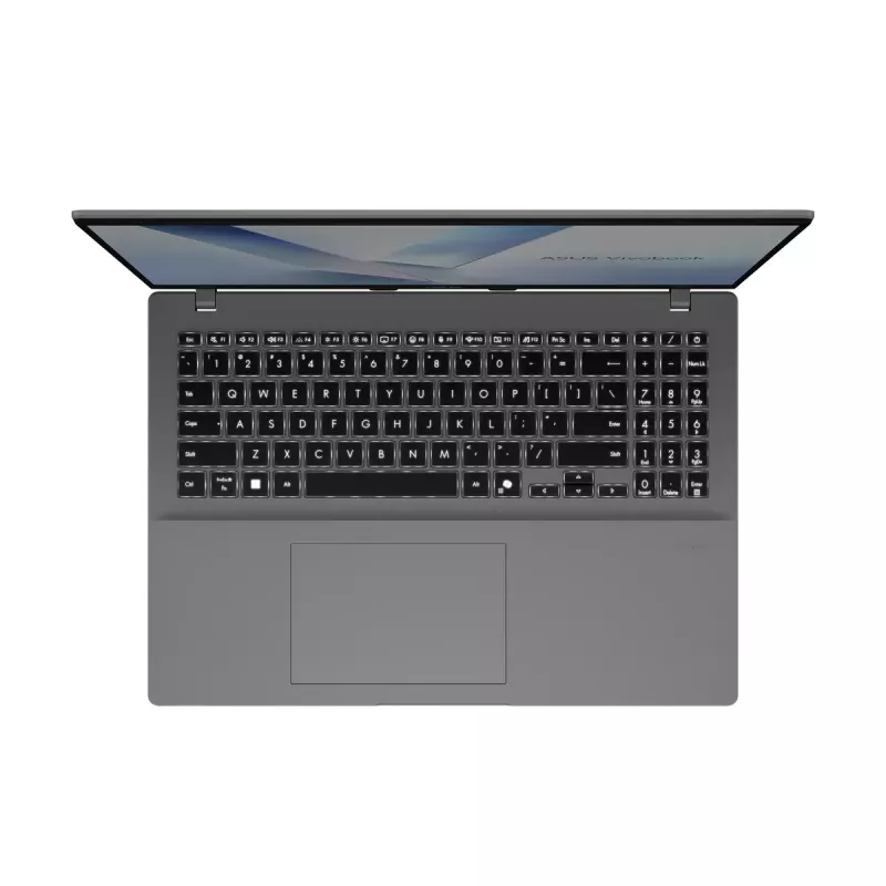 Portátil ASUS Vivobook 16 M1607KA — AMD Ryzen AI 7 350, 16 inch WUXGA (1920x1200), 16 GB DDR5, 1 TB SSD, Windows 11 Home, plata