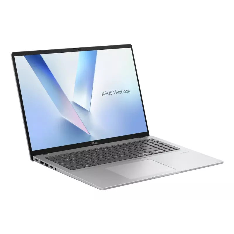 Portátil ASUS Vivobook 16 M1607KA — AMD Ryzen AI 7 350, 16 inch WUXGA (1920x1200), 16 GB DDR5, 1 TB SSD, Windows 11 Home, plata