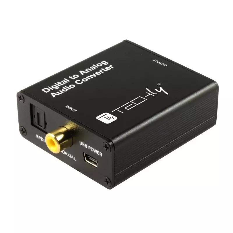 Techly IDATA SPDIF-9 Convertidor de audio negro
