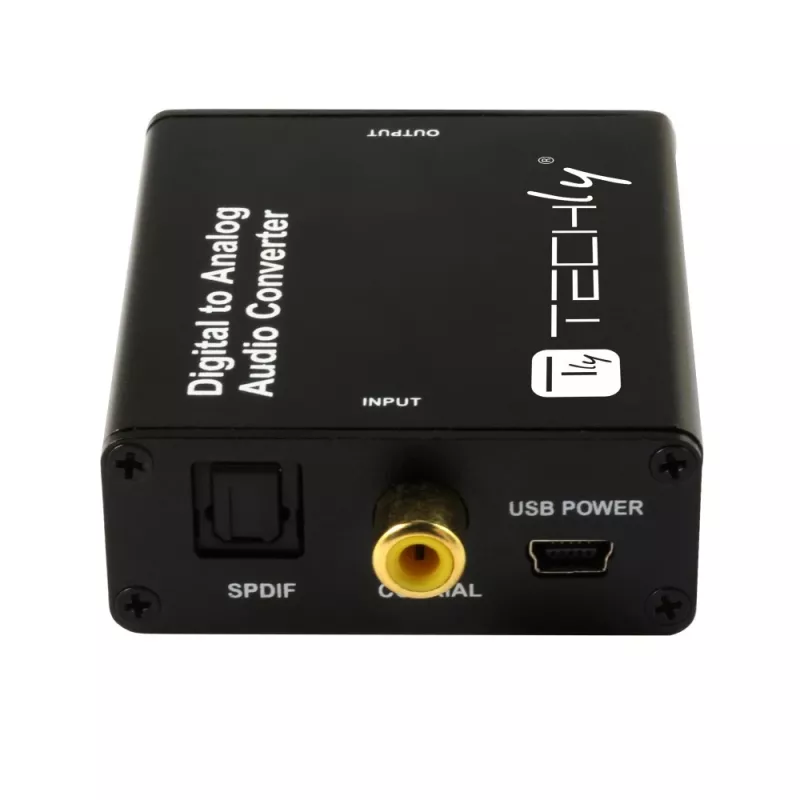 Techly IDATA SPDIF-9 Convertidor de audio negro