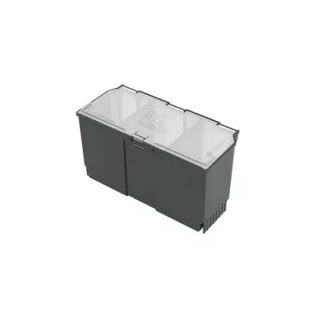 Caja de almacenamiento Bosch SystemBox rectangular polipropileno 235×105×133 mm negro/gris