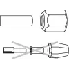 Pinza de apriete Bosch 2608570100 diámetro 6 mm