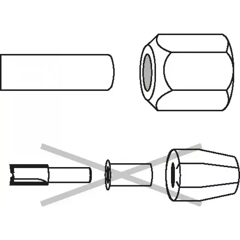 Pinza de apriete Bosch 2608570100 diámetro 6 mm