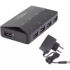 Hub de interfaz Renkforce RF-3806031 USB 3.2 Gen 1 Type-B Negro