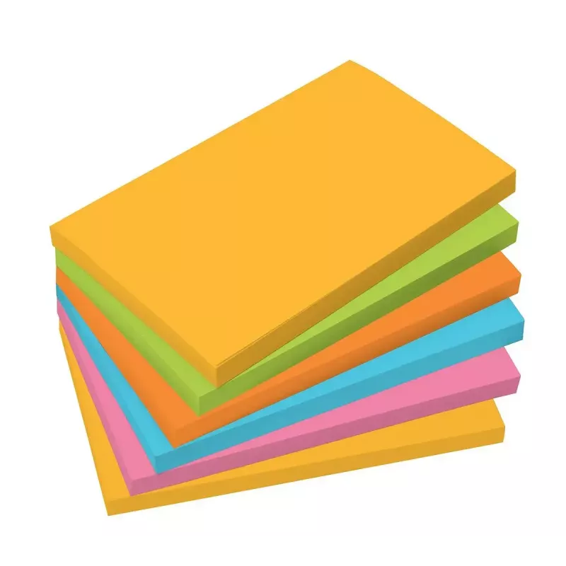 Bloc de notas autoadhesivo Sigel BA127 rectangular azul verde naranja rosa amarillo 100 hojas
