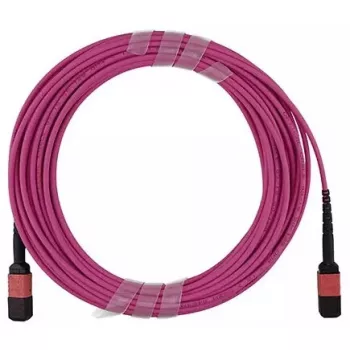 Cable de fibra óptica BlueOptics CBX-STC012BPF-MXXN-MXXN-003M-BO MTP OM4 3 m rosa