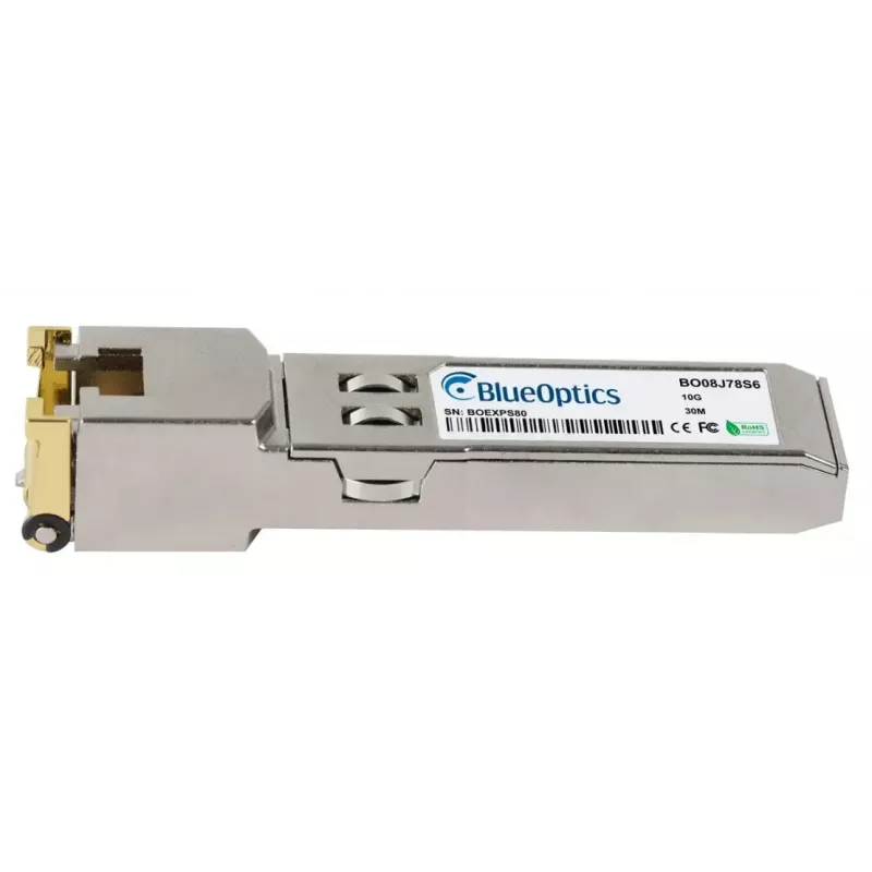 BlueOptics BO08J78S6IN Transceptor SFP+, 10GBASE-T, RJ45, 30 m, industrial