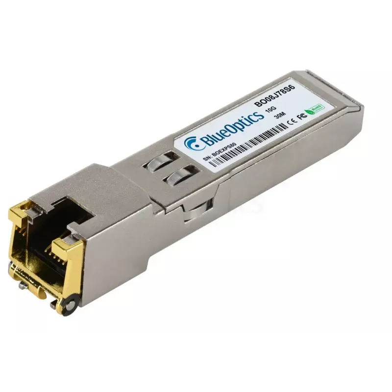 BlueOptics BO08J78S6IN Transceptor SFP+, 10GBASE-T, RJ45, 30 m, industrial