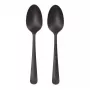 Cuchara de sopa desechable Papstar 96528 polipropileno negro 190 mm 100 uds.