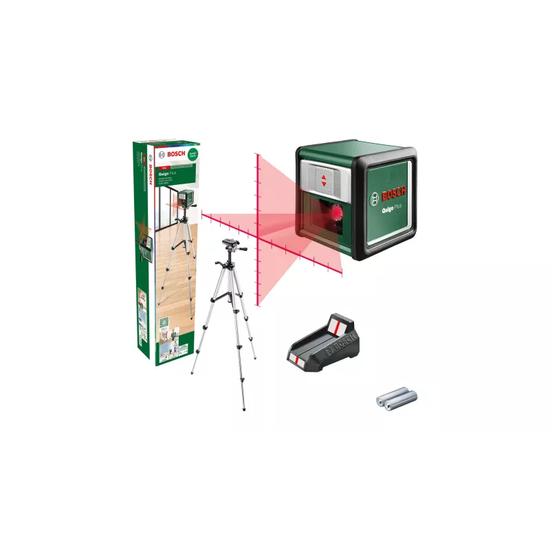Bosch Quigo Plus Uni 0603663602 – láser compacto de líneas cruzadas con trípode
