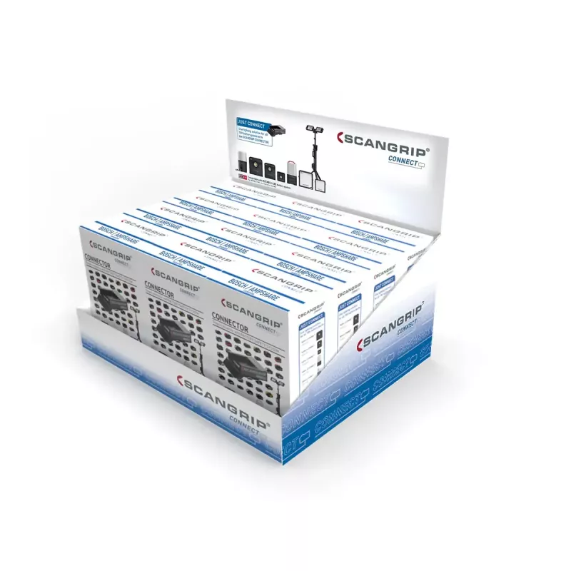 Módulo de conexión SCANGRIP para BOSCH/Ampshare 18 V/20 V, negro, 110,1×76,1 mm, 100 g