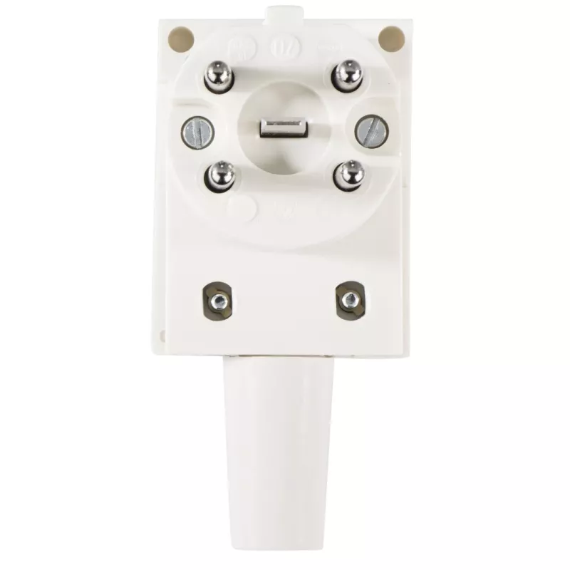 Conector macho eléctrico Hama 00220799 blanco