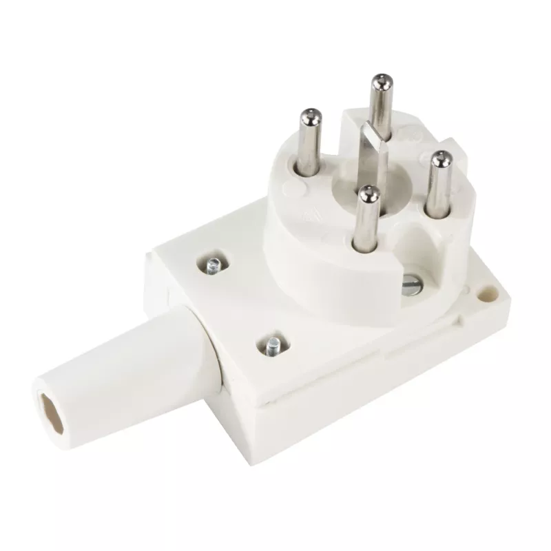 Conector macho eléctrico Hama 00220799 blanco