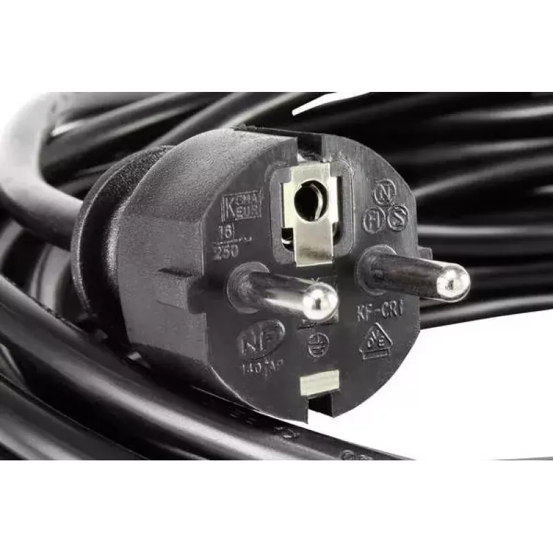 Cable de alimentación BASETech 1593780 negro 3m