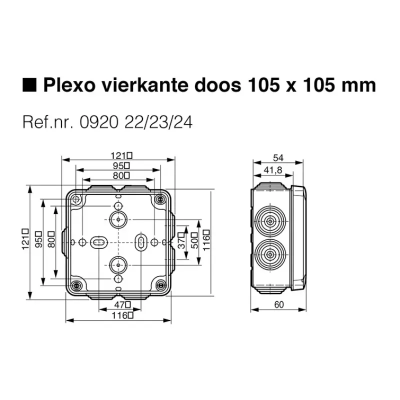 Legrand 092024 Caja de derivación eléctrica