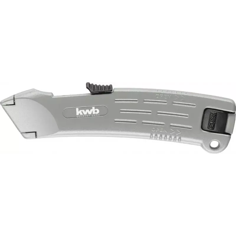 KWB 015210 Profi cúter de seguridad con hoja trapezoidal, 173 mm