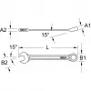 Llave combinada KS Tools 517.0610, 10 mm, cromo-vanadio, 140 mm de longitud
