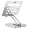Techly hub USB-C 8 en 1 soporte para tablet con docking station