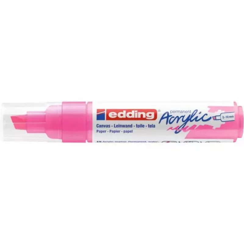 Rotulador Edding 5000 punta cincel rosa 1 ud.