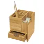 Portalápices WEDO 61 1707 de bambú — 103×103×117 mm