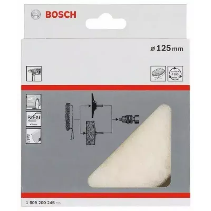 Bosch 1 609 200 245 Accesorio de pulido para herramienta rotativa disco de pulir