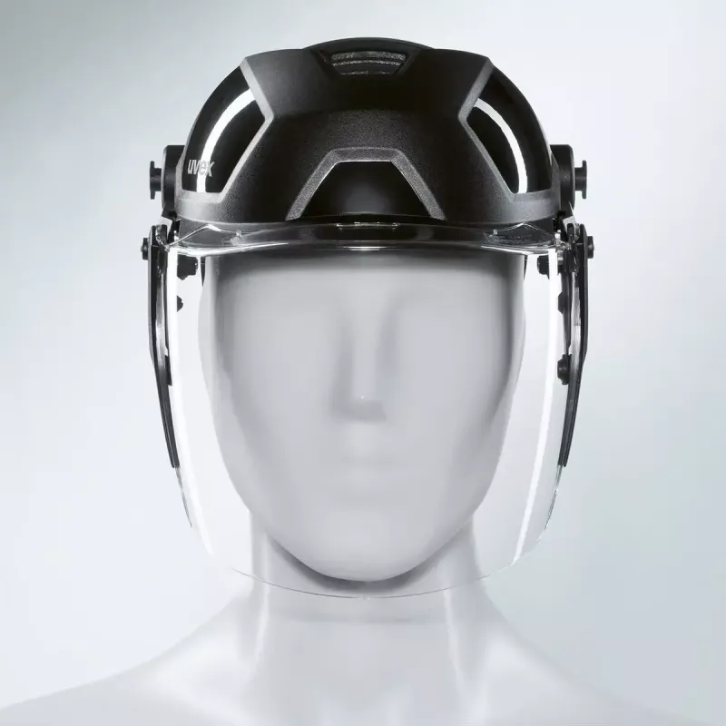 Protección de cabeza de seguridad UVEX 9790211 — negro, accesorio para casco de protección