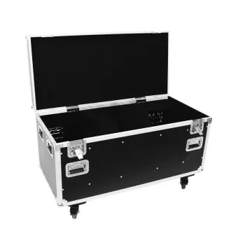 Flightcase Roadinger 30126412 contrachapado negro plata 38 kg