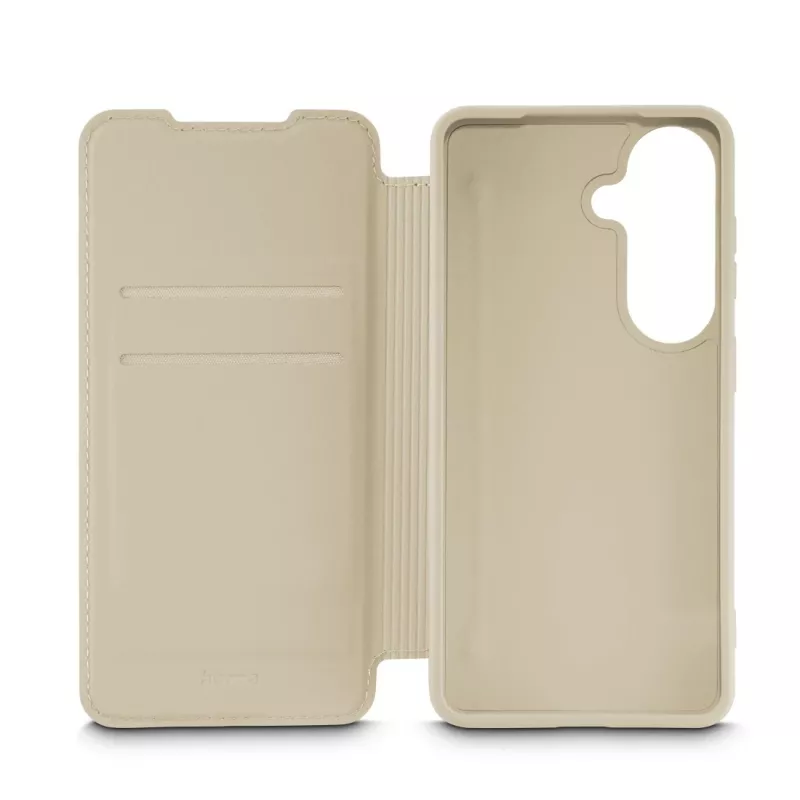 Hama Fantastic Feel funda tipo libro para teléfono Samsung Galaxy S26, beige