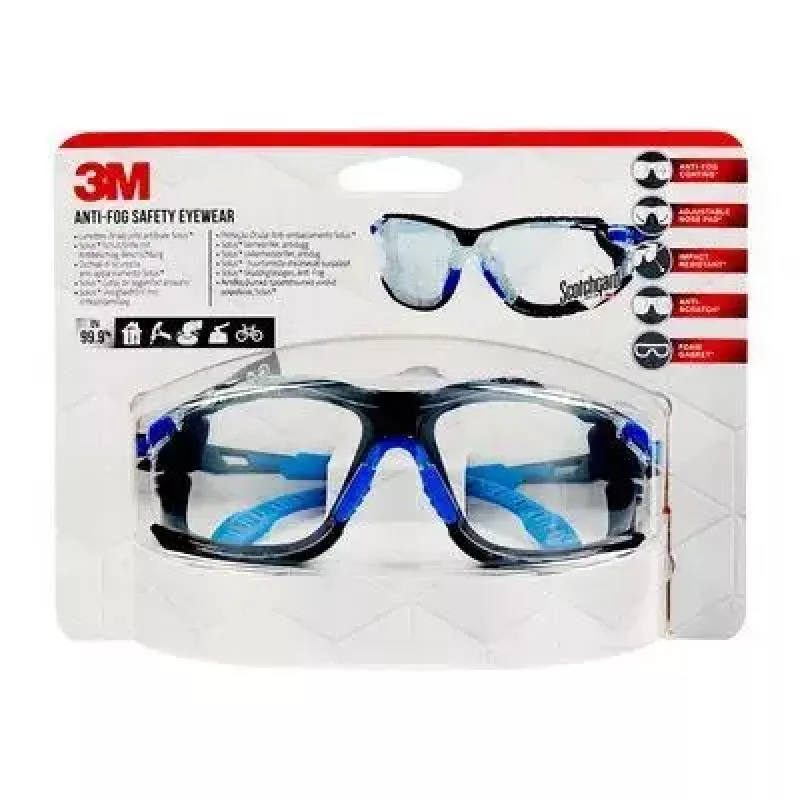 Gafas 3M S1CBC1 unisex ovaladas sin montura — estilo deportivo, forma ovalada, sin montura