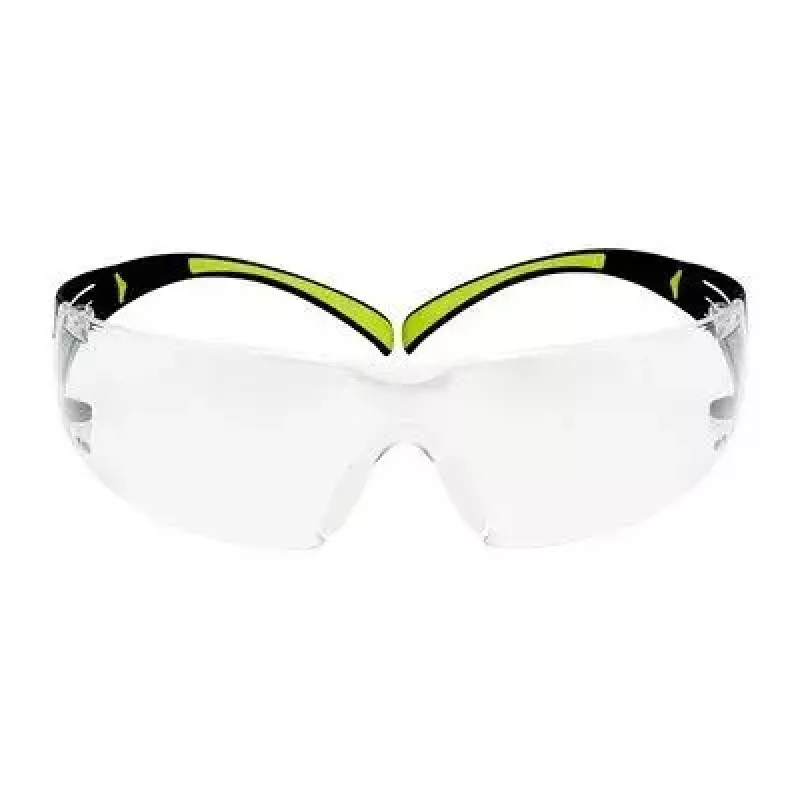 Gafas de seguridad 3M SF4000CC1 — gafas de protección de plástico, lente transparente, negro/verde