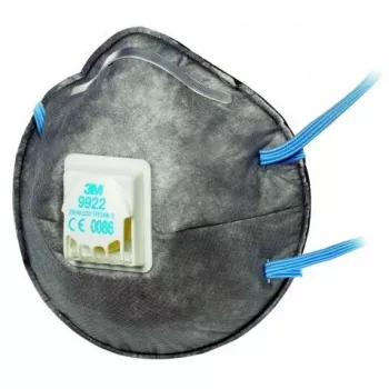 Mascarilla antipolvo 3M 9922C2, reutilizable estilo mascarilla respiratoria, pack de 2, antracita