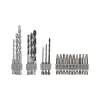 Juego de brocas Bosch 2609256989, 19 piezas — para hormigón, metal, madera, acabado acero inoxidable