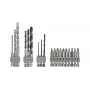 Juego de brocas Bosch 2609256989, 19 piezas — para hormigón, metal, madera, acabado acero inoxidable