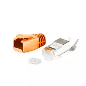 Conector de cable RJ-45 ShiverPeaks BS72067-O conector macho naranja