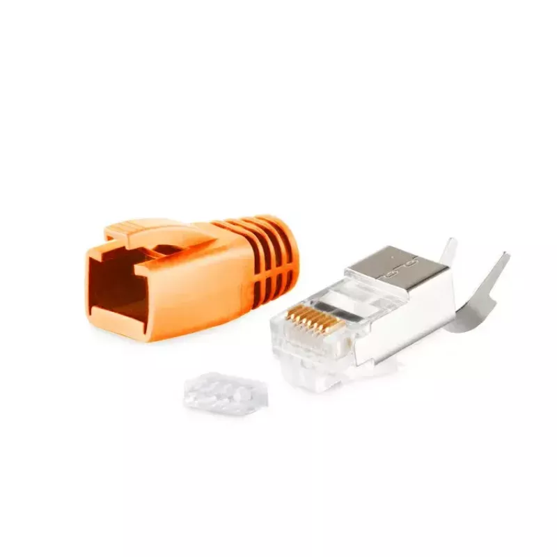 Conector de cable RJ-45 ShiverPeaks BS72067-O conector macho naranja