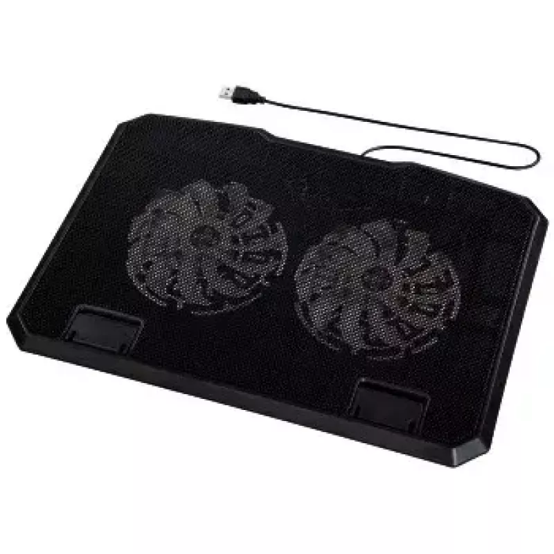 Base refrigeradora para portátil Hama negra 39,6 cm (15,6