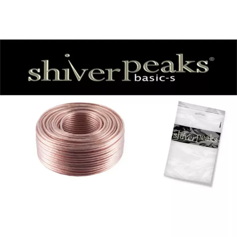 ShiverPeaks BASIC-S Cable de altavoz 1,5 mm2 CCA, transparente, 25 m (BS06-181011)
