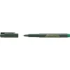 Rotulador fineliner Faber-Castell 151163 — tinta verde, cuerpo negro, forma redonda, 1 unidad