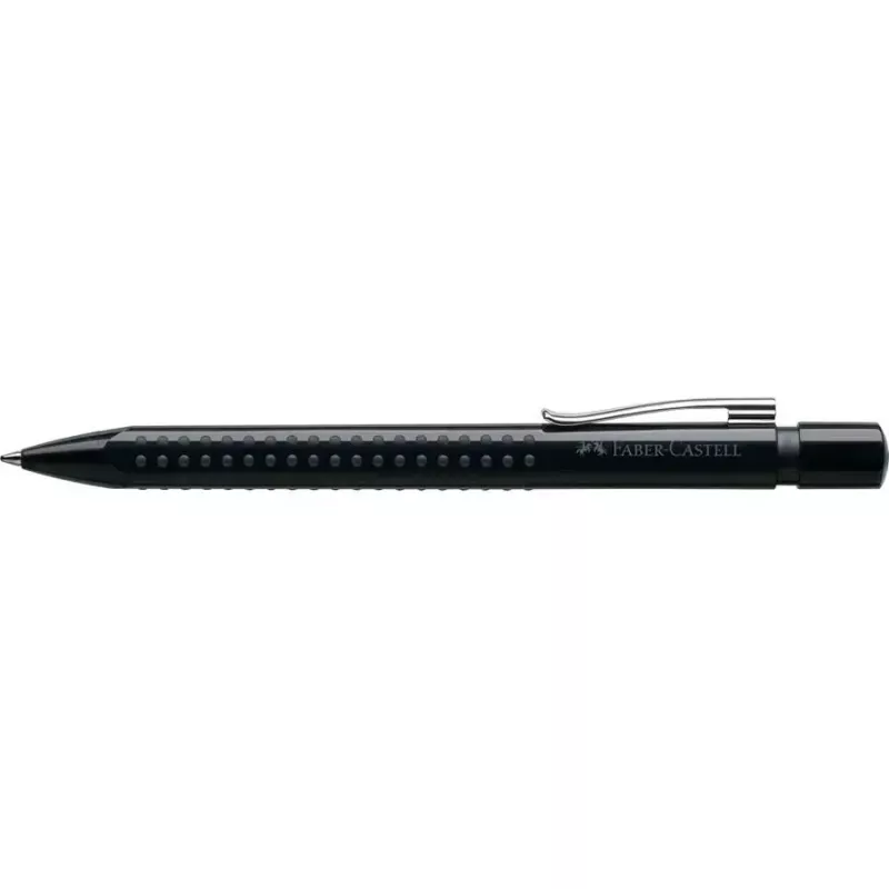 Bolígrafo Faber-Castell 243999 – clip, retráctil, tinta azul, punta media, carcasa negra, 1 ud.