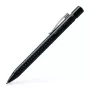 Bolígrafo Faber-Castell 243999 – clip, retráctil, tinta azul, punta media, carcasa negra, 1 ud.