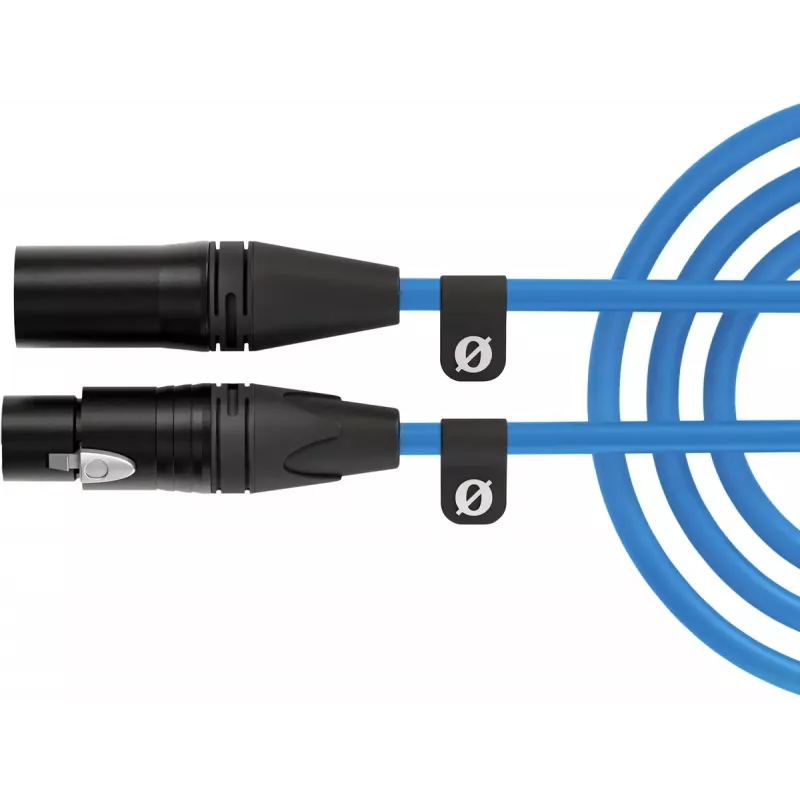 Cable XLR Rode XLR3M-B 3 m — cable de micrófono conector macho a conector hembra, azul