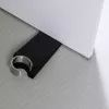 Tope de puerta Blomus WEDO negro goma acero inoxidable