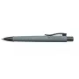 Bolígrafo a.w. Faber-Castell 241188 — clip-on retráctil, tinta azul, carcasa gris, punta extra ancha, 1 ud.
